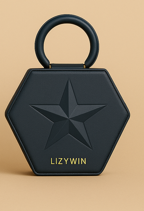 star embossed design - black