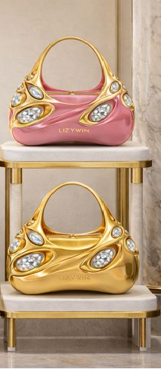 LIZYWIN Sculptural bags - Onion and gold