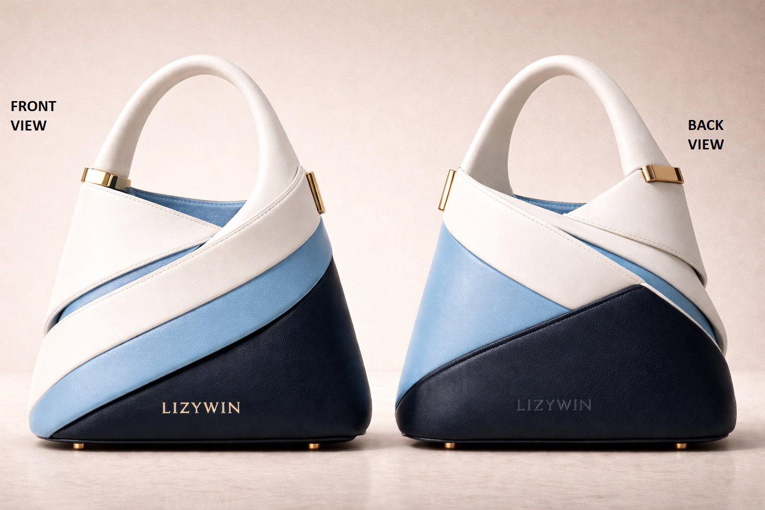 white, sky blue and navy blue