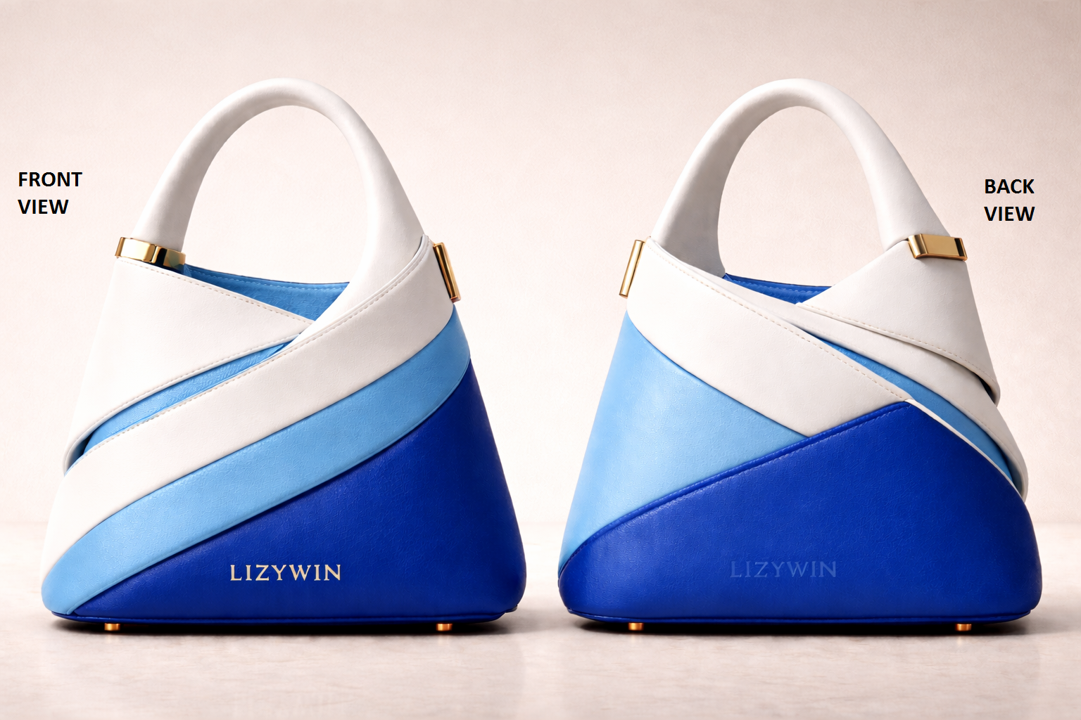 white, sky blue and royal blue combo