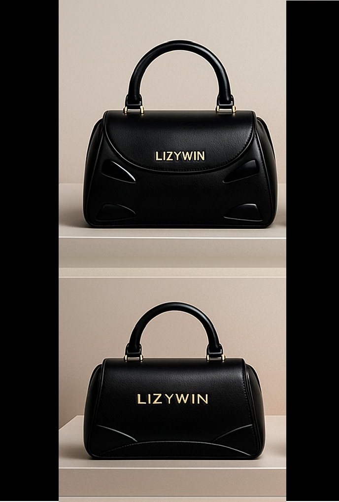 black - front and back views - car lights inspired